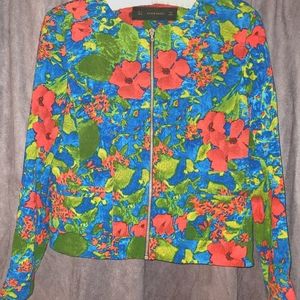 Zara Bold Floral Blazer